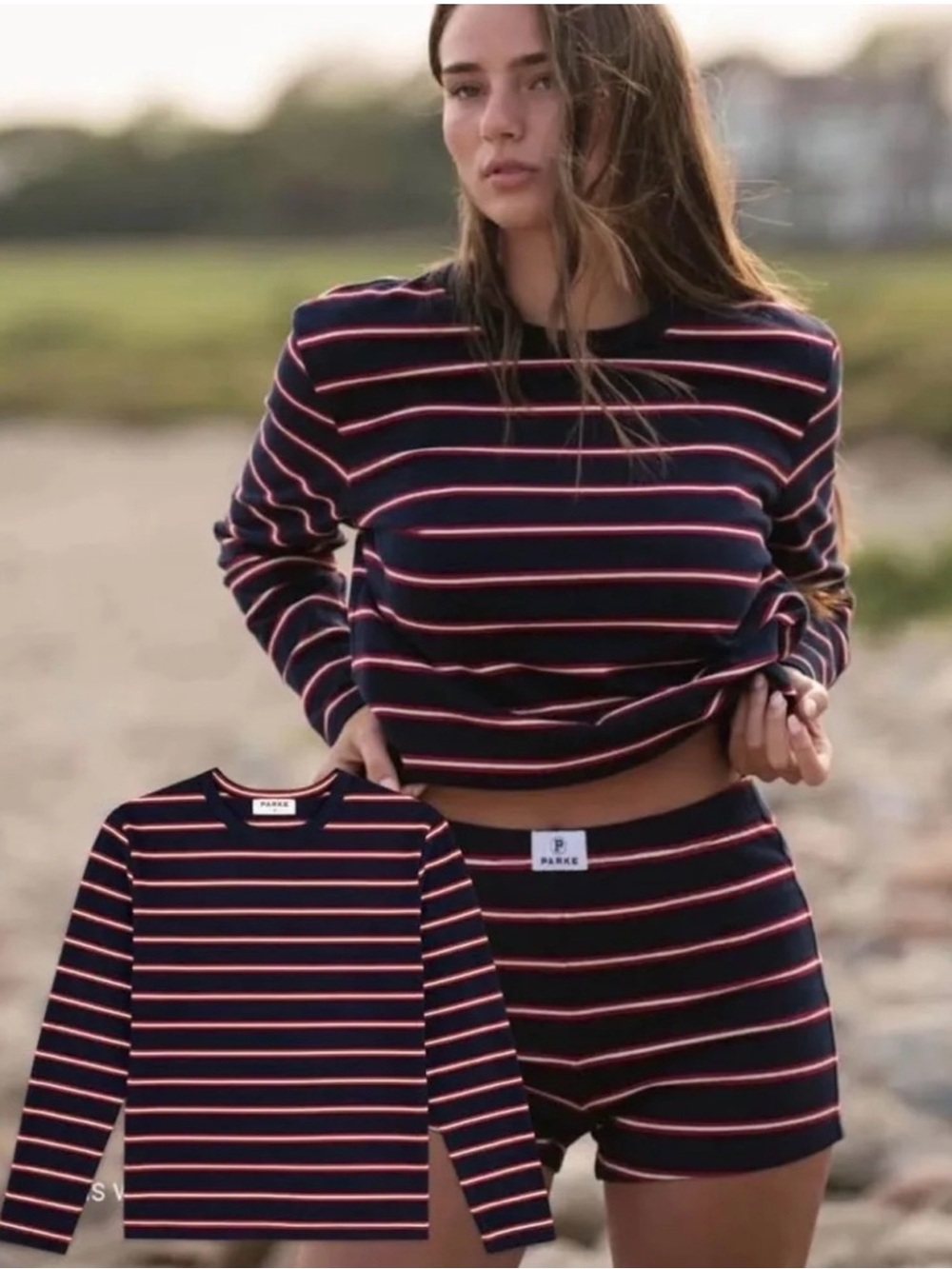 PARKE Fouth of July long sleeve and short set. EUC. - Picture 6 of 6